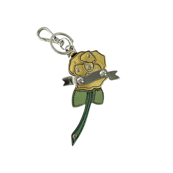 Prada Rose Chamellia Charm Keychain - Picture 1 of 6